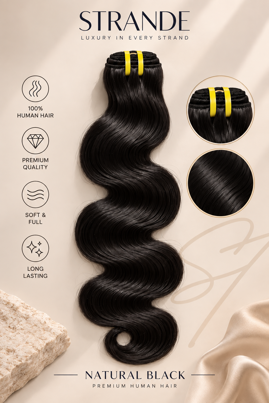 Body Wave 3-Bundle Set, 20" + 22" + 24"