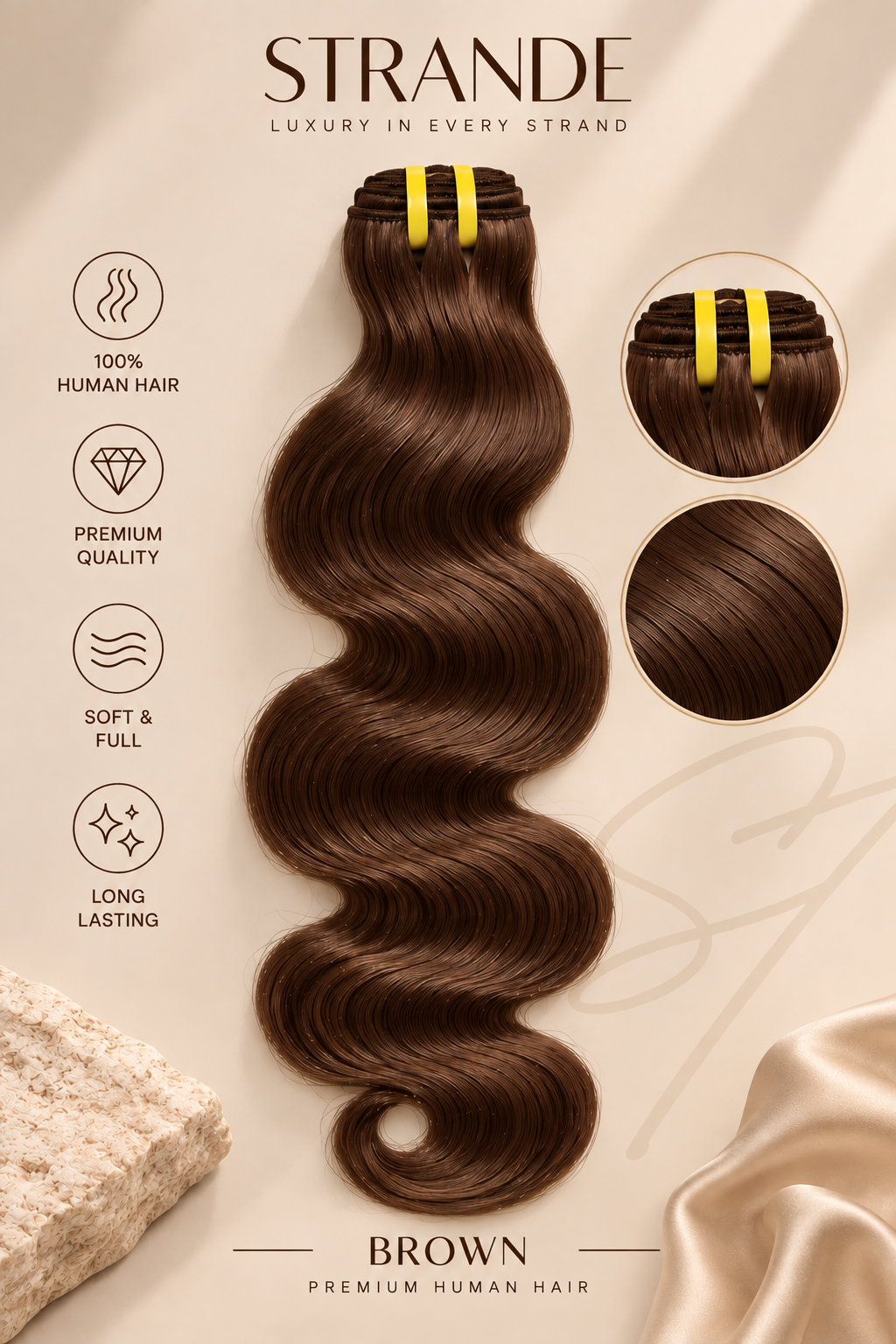 Body Wave 3-Bundle Set, 20" + 22" + 24"