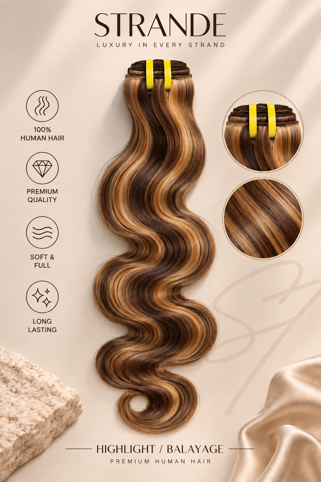 Body Wave 3-Bundle Set, 20" + 22" + 24"